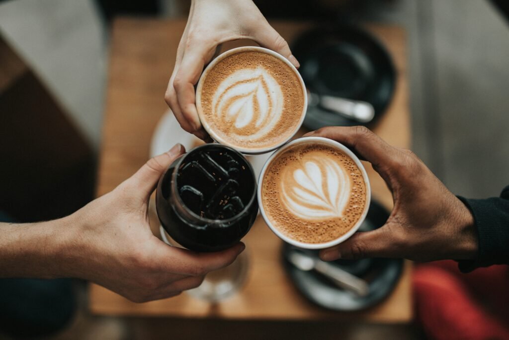 Customers enjoying coffee together at the café in Carnon Downs Garden Centre, Carnon Downs, Truro — a cozy and inviting hidden gem.